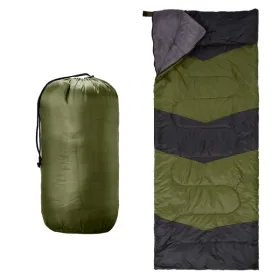 Lightweight Sleeping Bag for Backpacking, Hiking, Waterproof Compact Envelope Sleeping Bag for Cold & Warm Weather, Green (Option: defaulttitle)